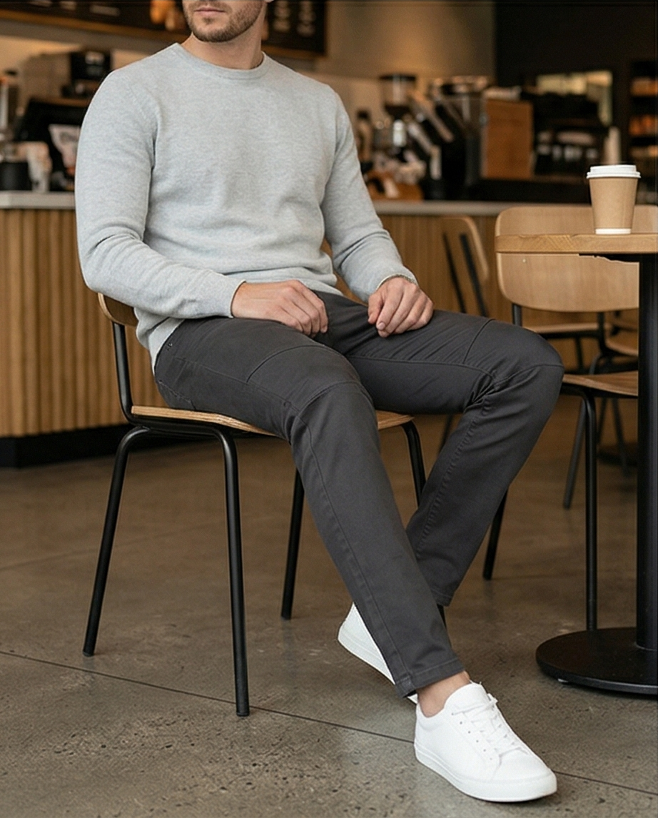 Men’s Slim Fit Stretch Dress Pants |Modern Tailored Fit