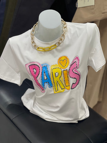 Women’s Paris Graphic T-Shirt – Colorful Fashion Tee