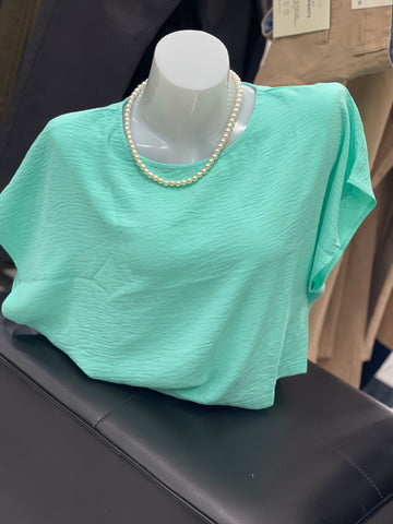 Mint Green Relaxed Fit Women’s Top | JJays Clothing