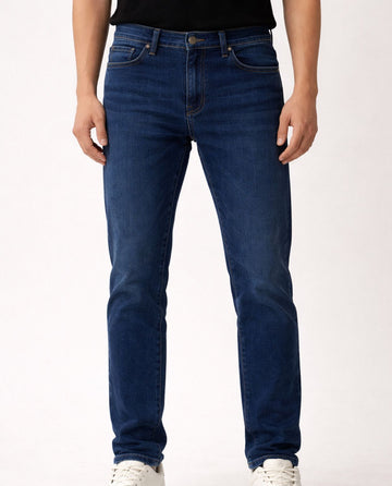 Men Dark Blue Jeans