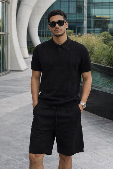 Men’s   Knit Polo & Shorts Set